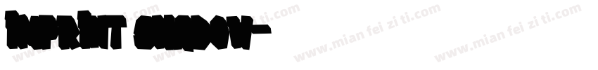 Imprint Shadow字体转换
